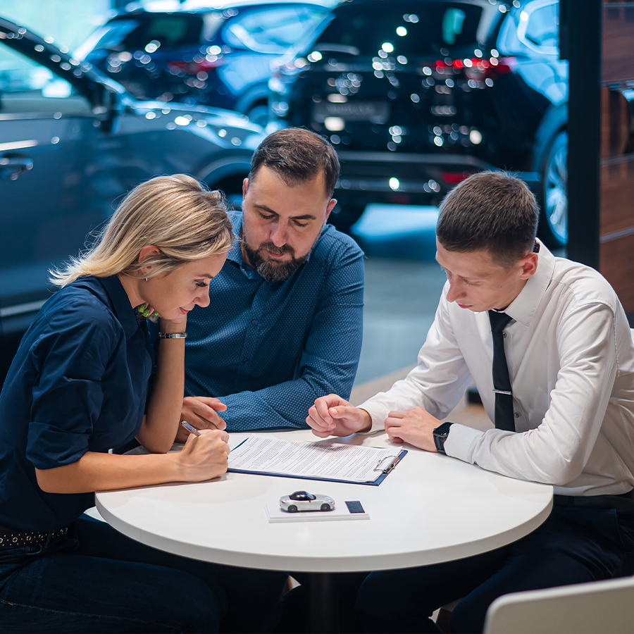 Leasing car from dealership