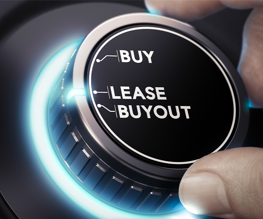 Buying out a leased car.