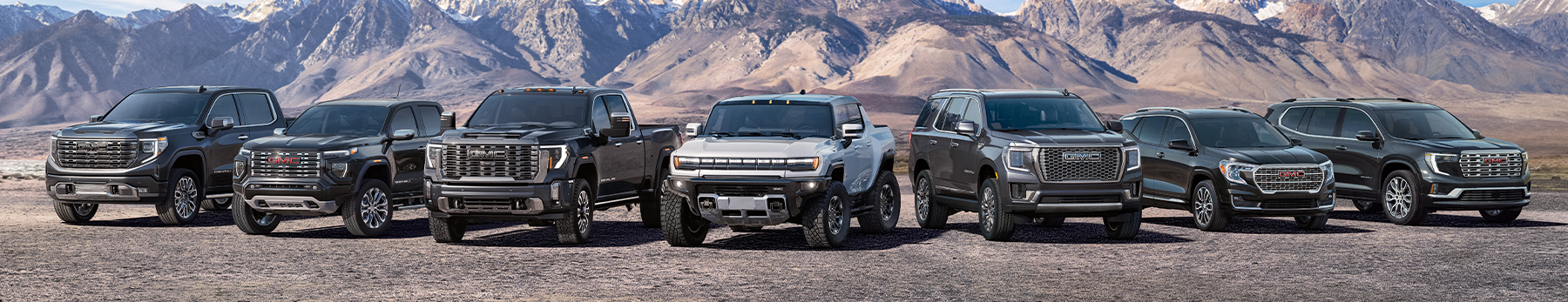 2024 GMC Seven-Vehicle Family Pack Shot