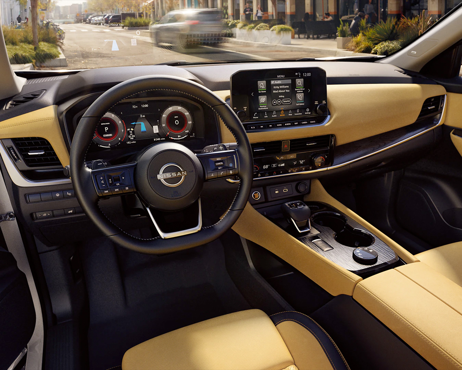 Interior of 2023 Nissan Rogue