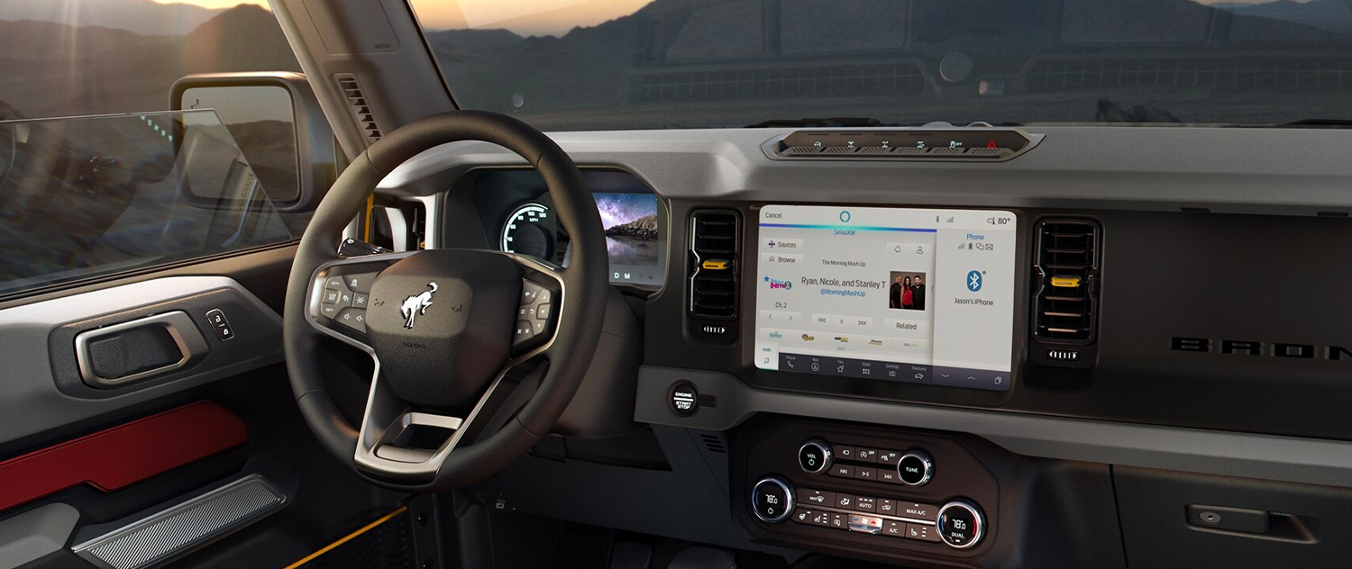 Interior of a Ford SUV