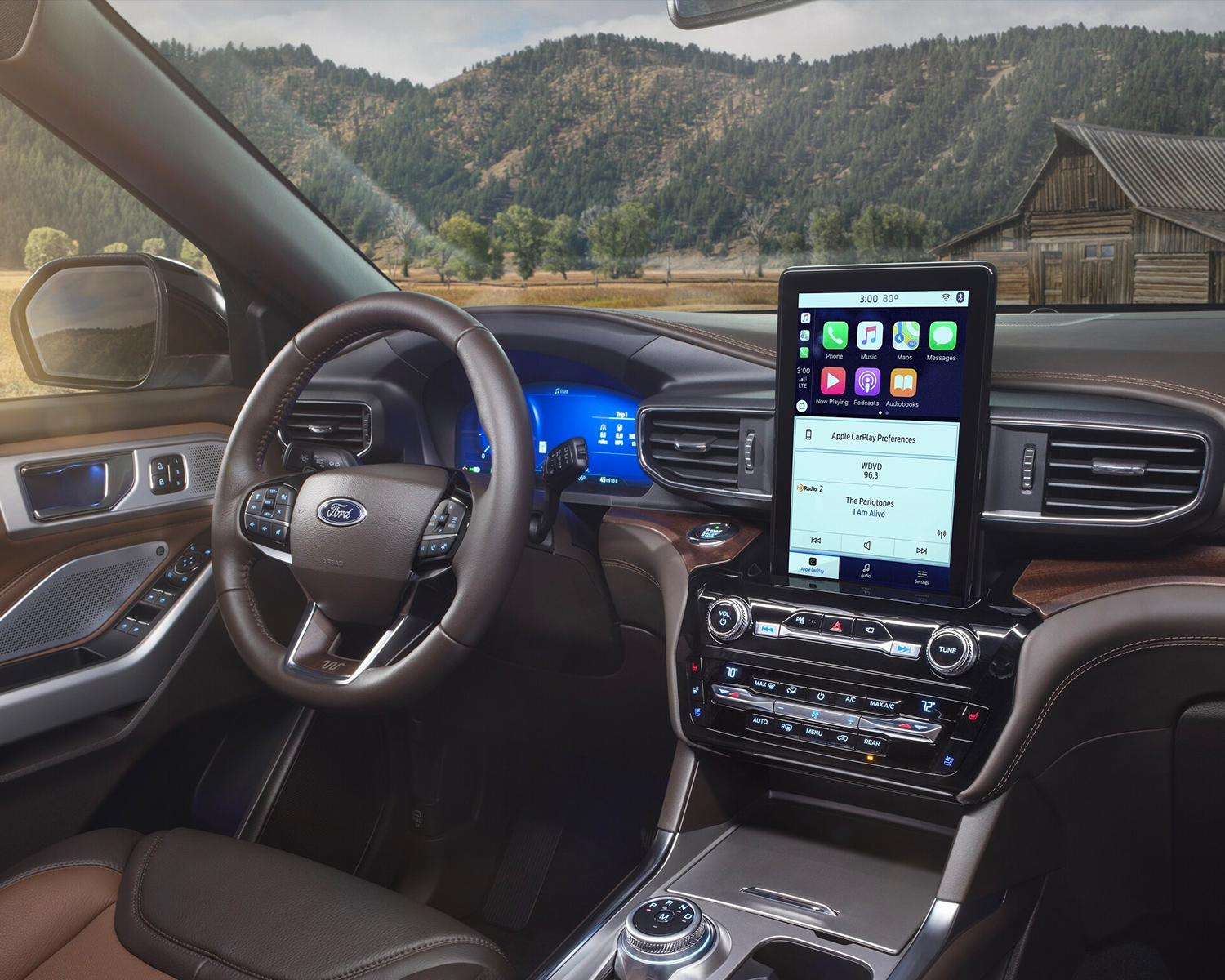 Interior shot of a Ford Explorer