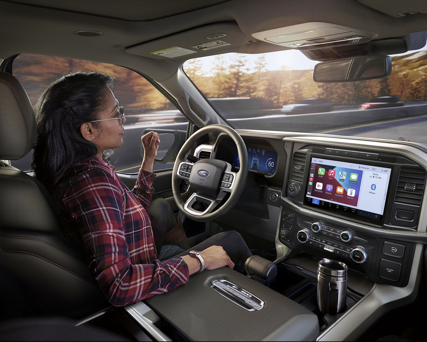 Interior of 2024 Ford F-150