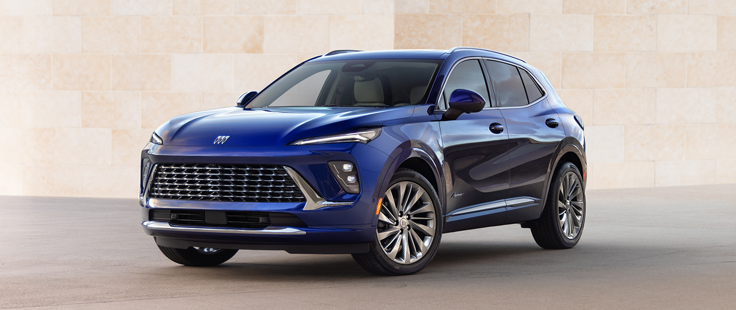 Buick Envision parked outside a building