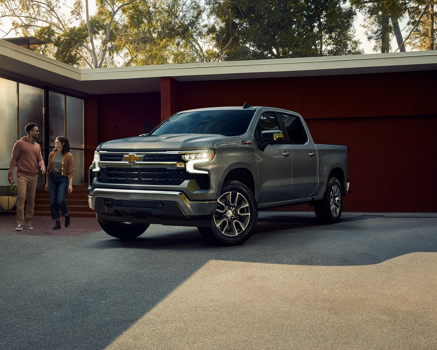 2025 Chevrolet Silverado 1500 parked outside a home