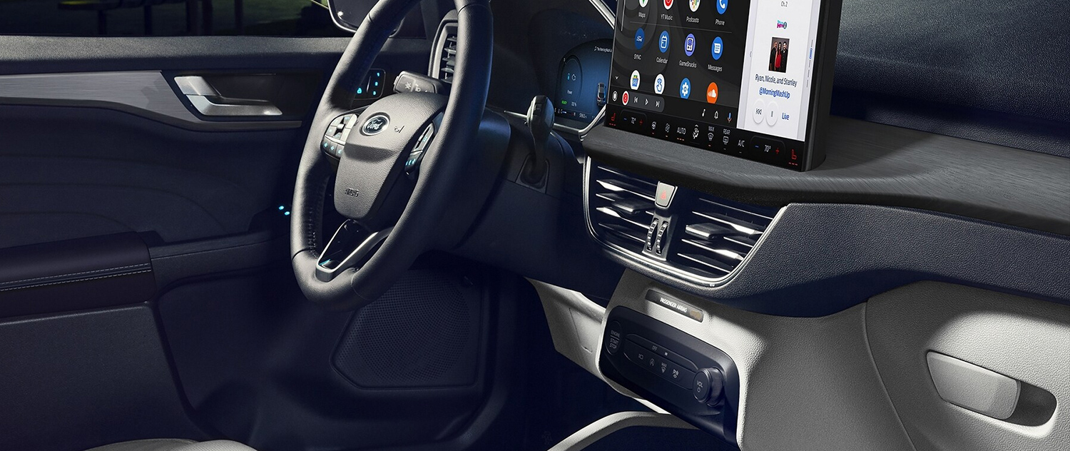 Interior shot of a Ford SUV