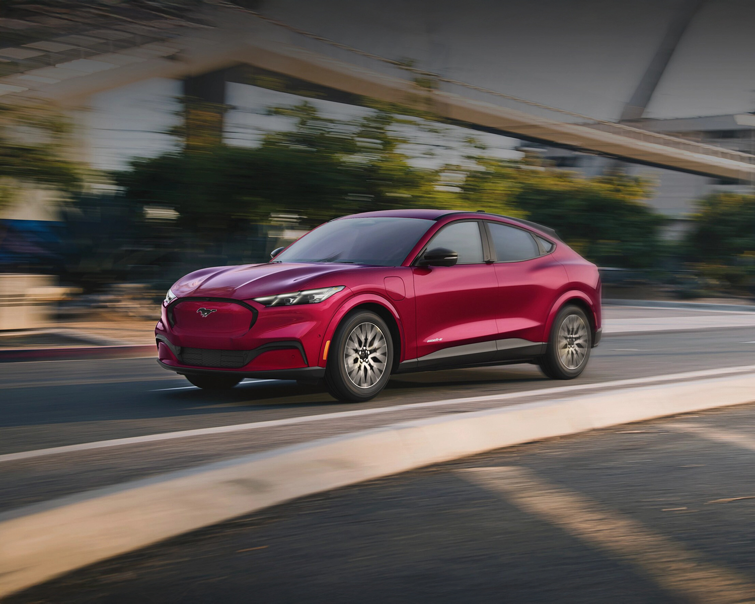 2025 Ford Mustang Mach-E in action