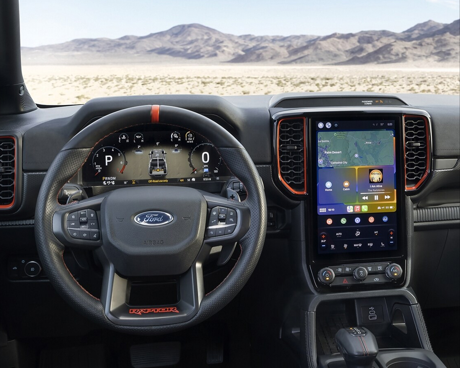 2025 Ford Ranger interior dashboard view