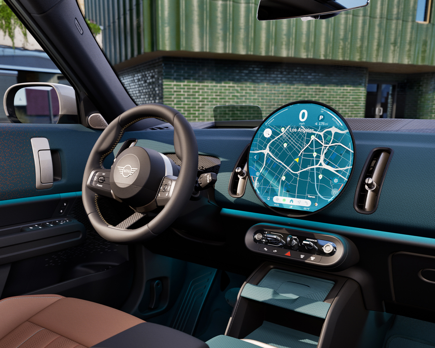 Interior shot of a 2025 MINI Countryman.