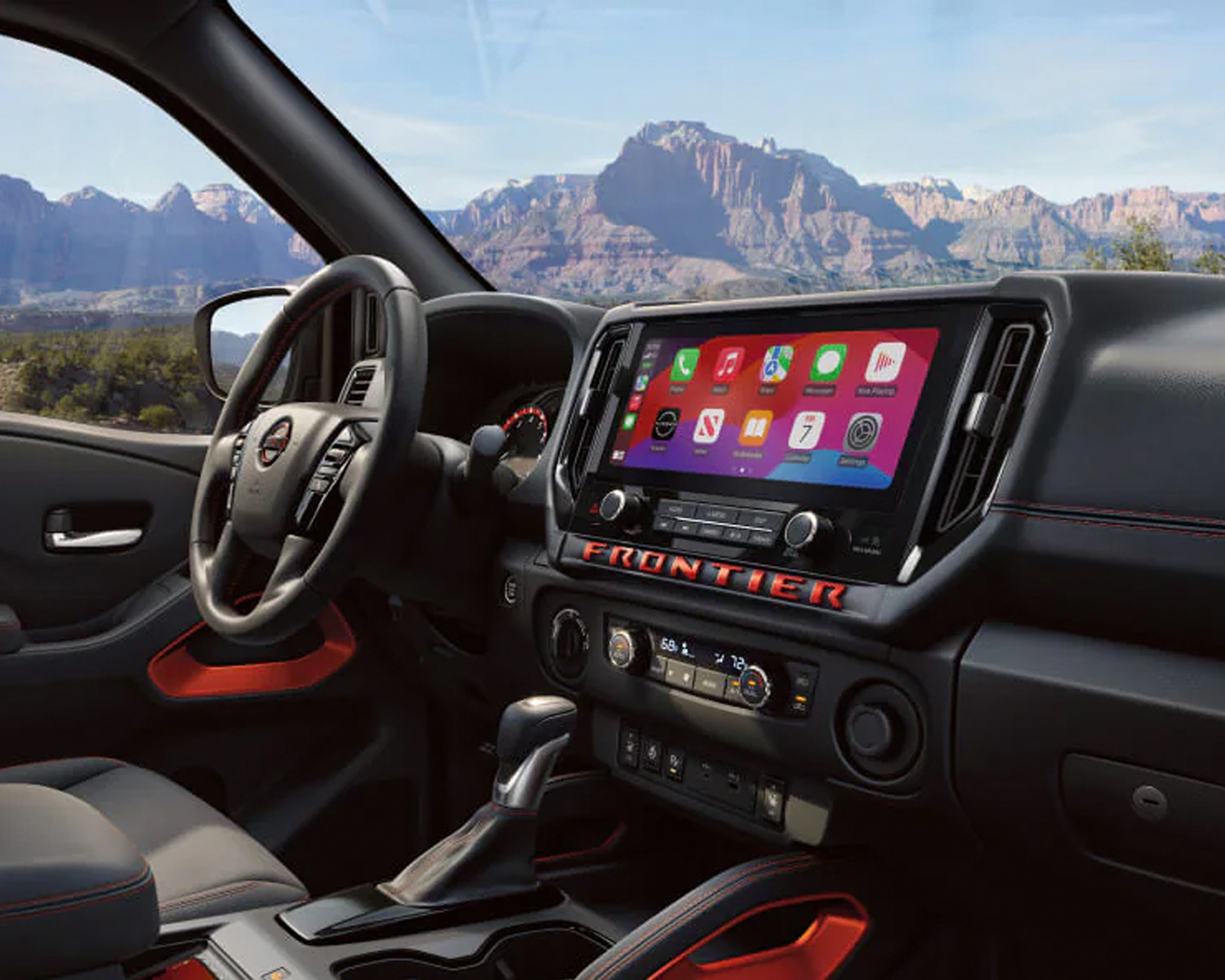 2025 Nissan Frontier interior dashboard view