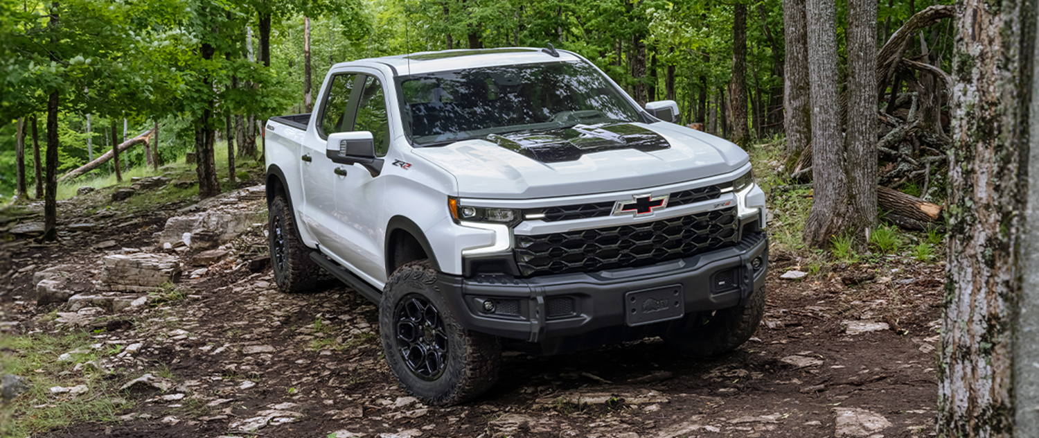 New Chevy Silverado 1500 offroading