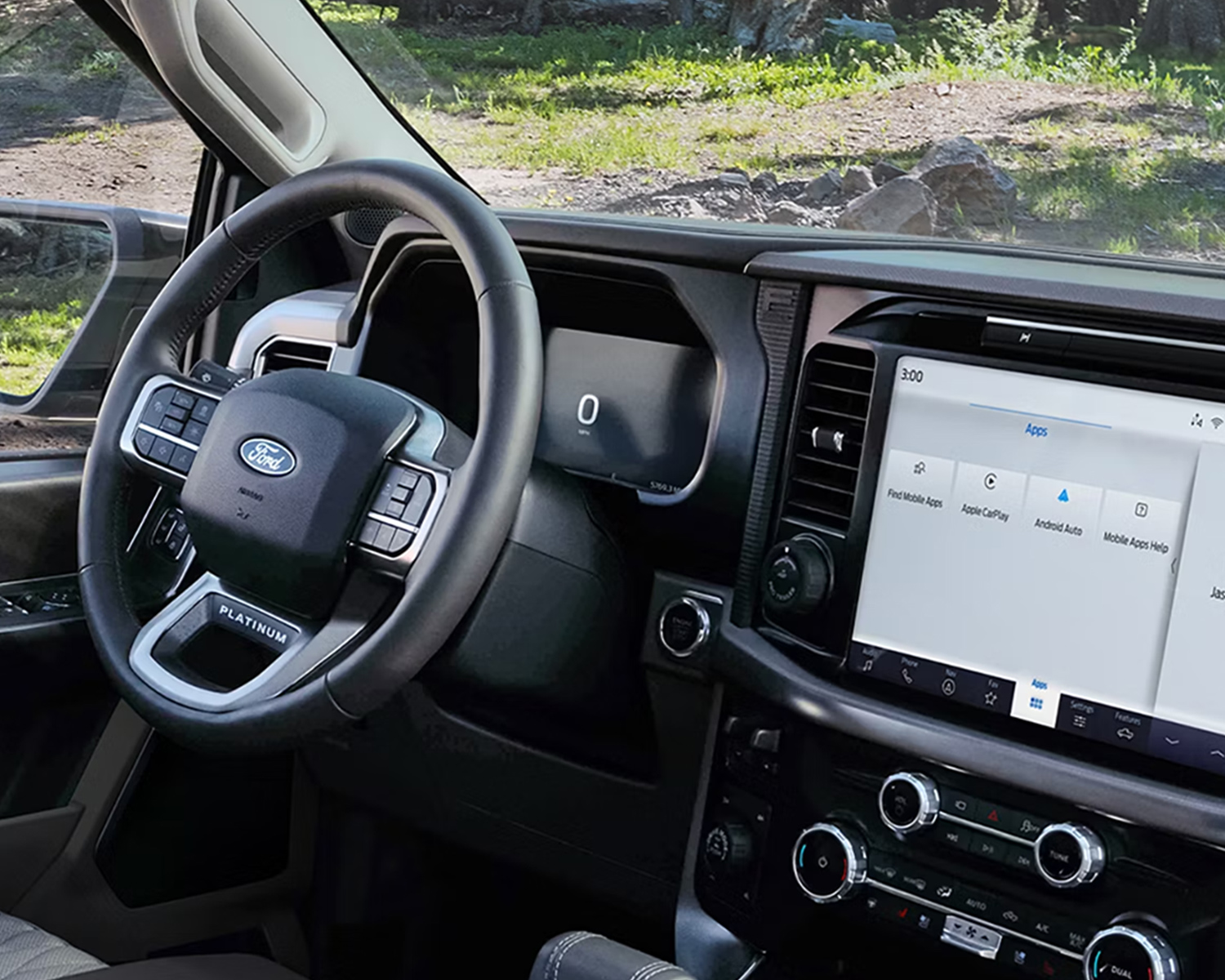 Interior of a Ford F-150