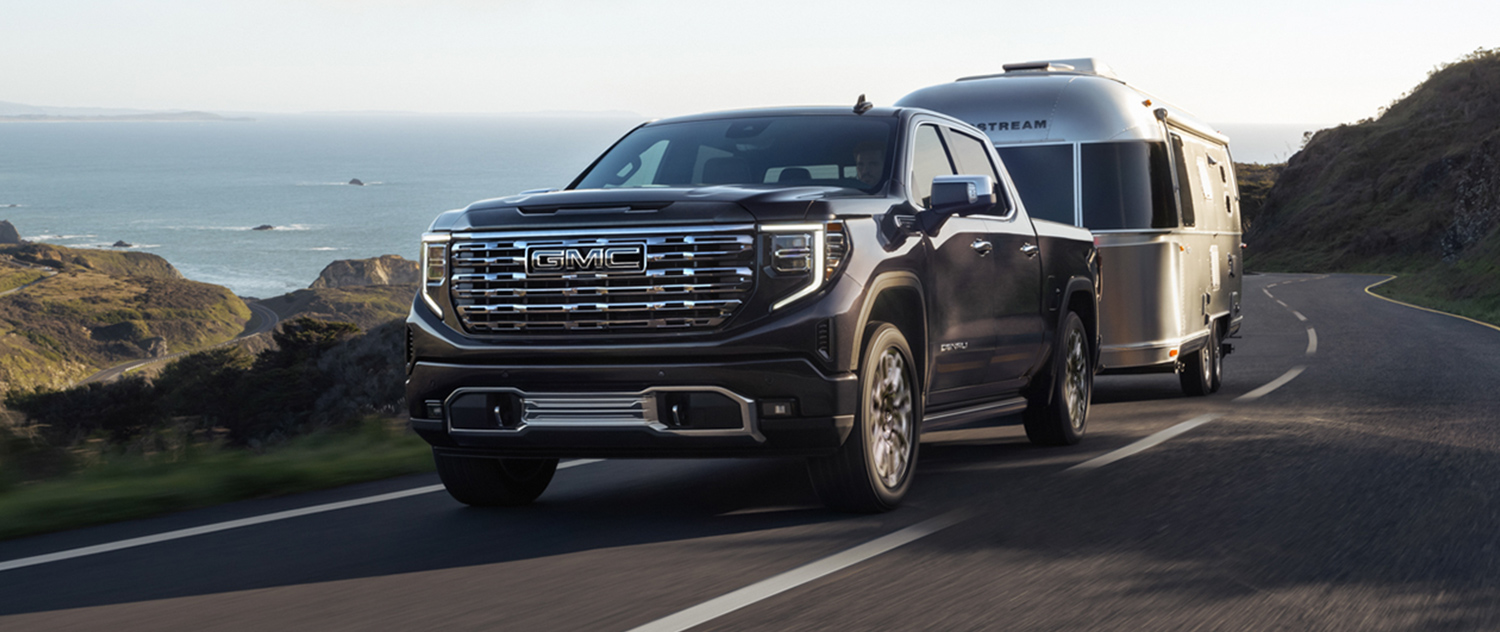 GMC Truck Towing a camper