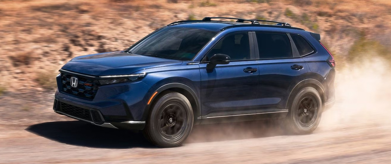 2026 Honda CR-V driving through the desert