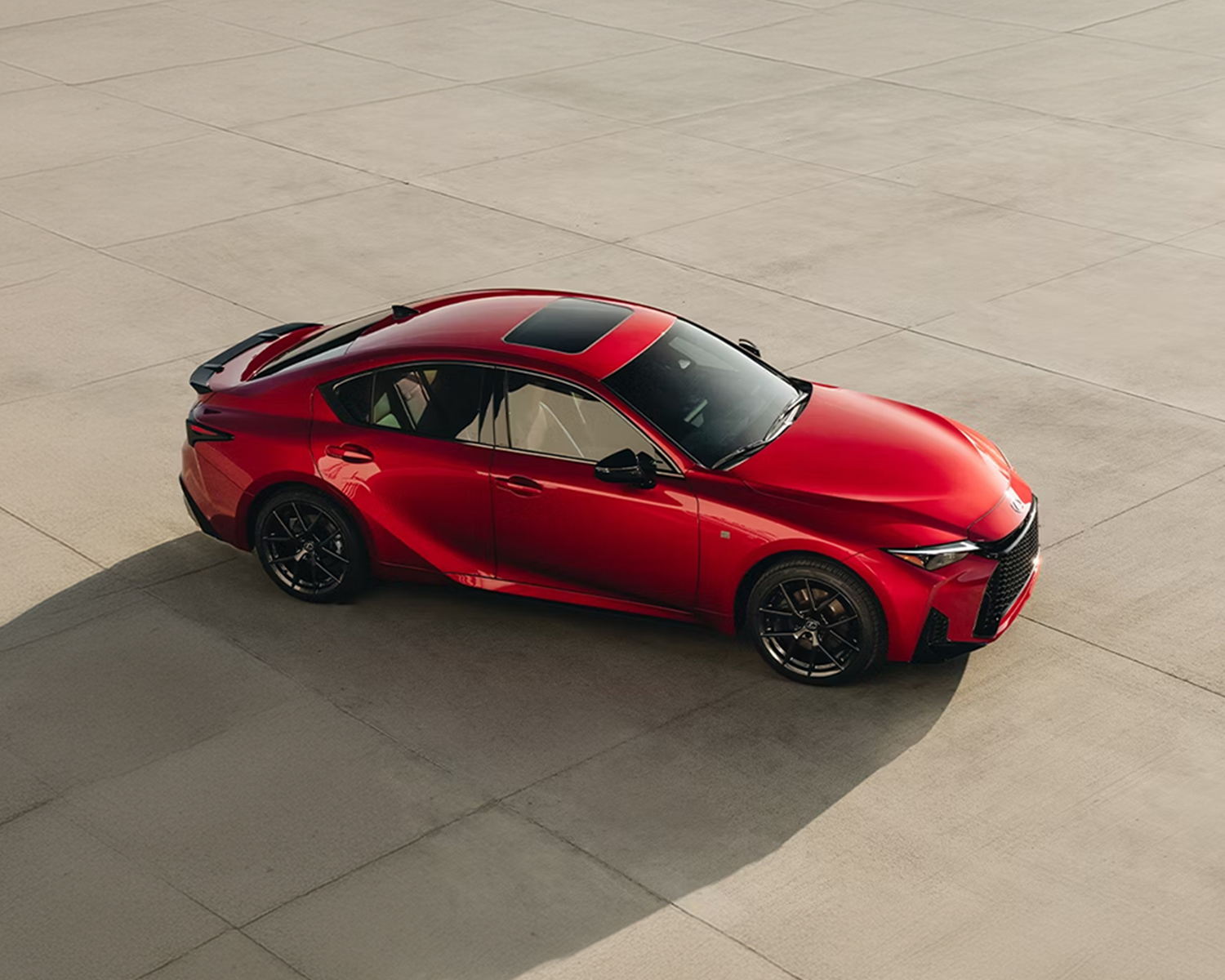 red Lexus IS