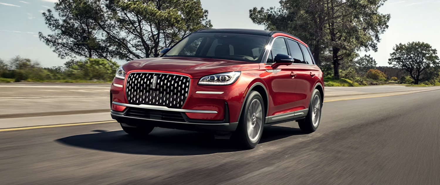 2026 Lincoln Corsair driving down the road on a nice day