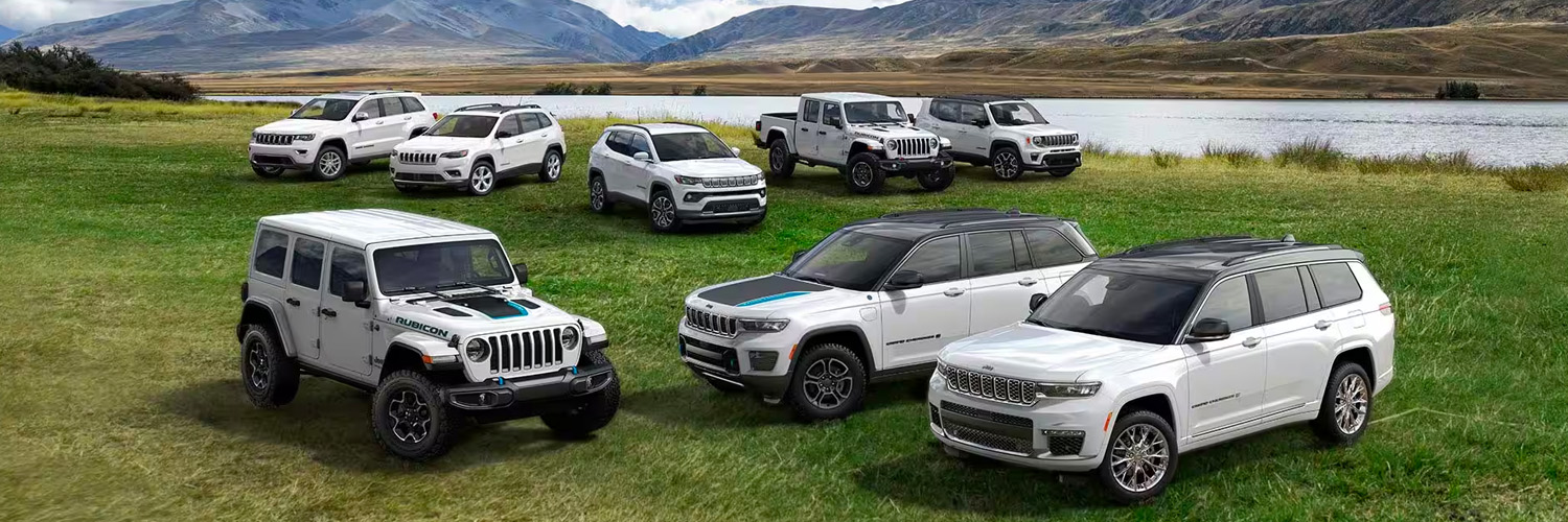 Lineup of Jeep Pre-Owned Vehicles